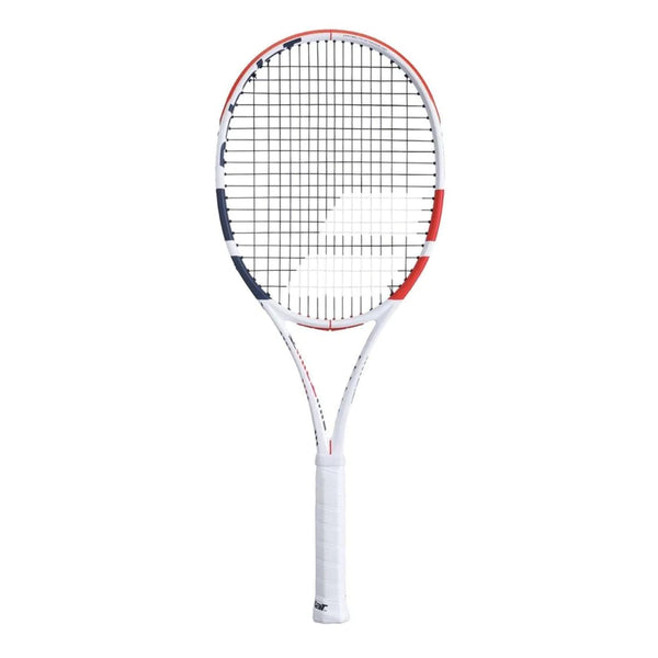 Pure Strike Strung 18x20 Tennis Racket / blanc rouge noir