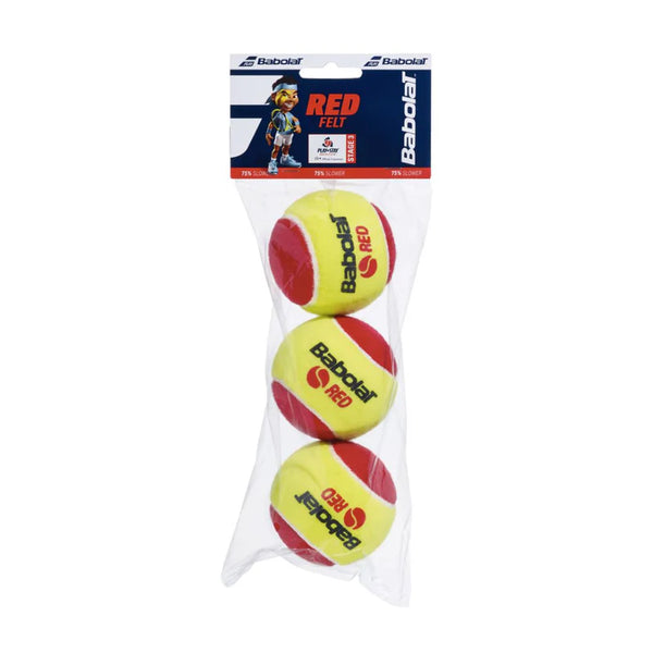 Red Felt X3 Tennis Ball