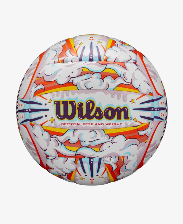 GRAFFITI PEACE WHITE/ORANGE VOLLEYBALL